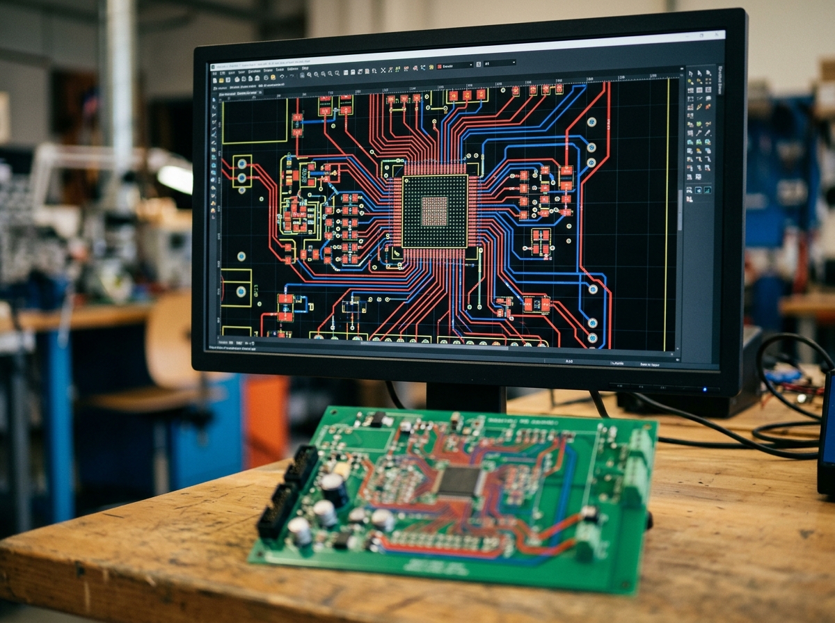 Diseño de una placa electrónica en software de diseño de PCB